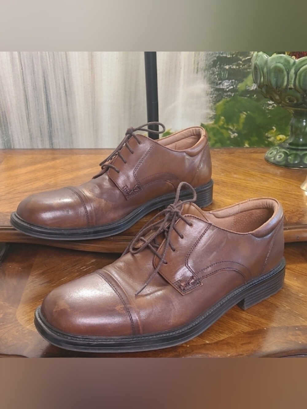 Bostonian Classic Brown Leather Mens Shoes size 10
